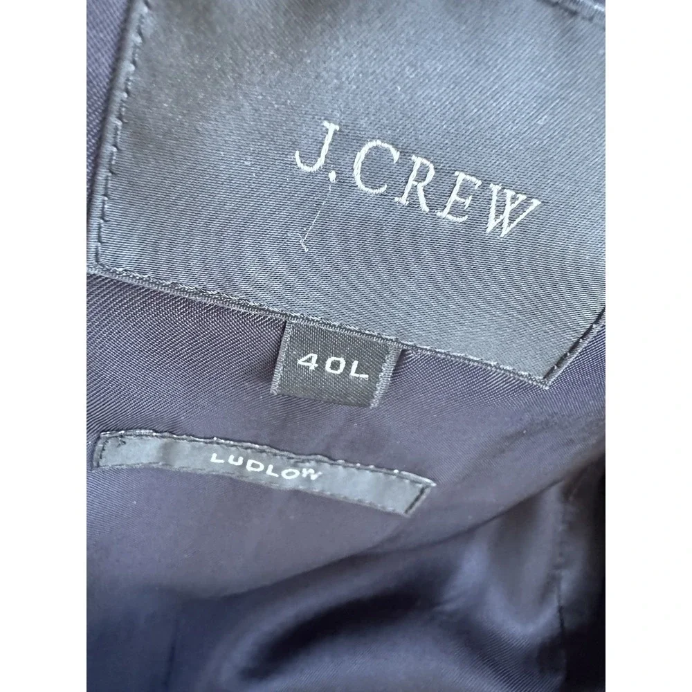 J‎ Crew Blazer Mens 40L Ludlow Gray Cotton Stretch Suit Jacket Business Workwear